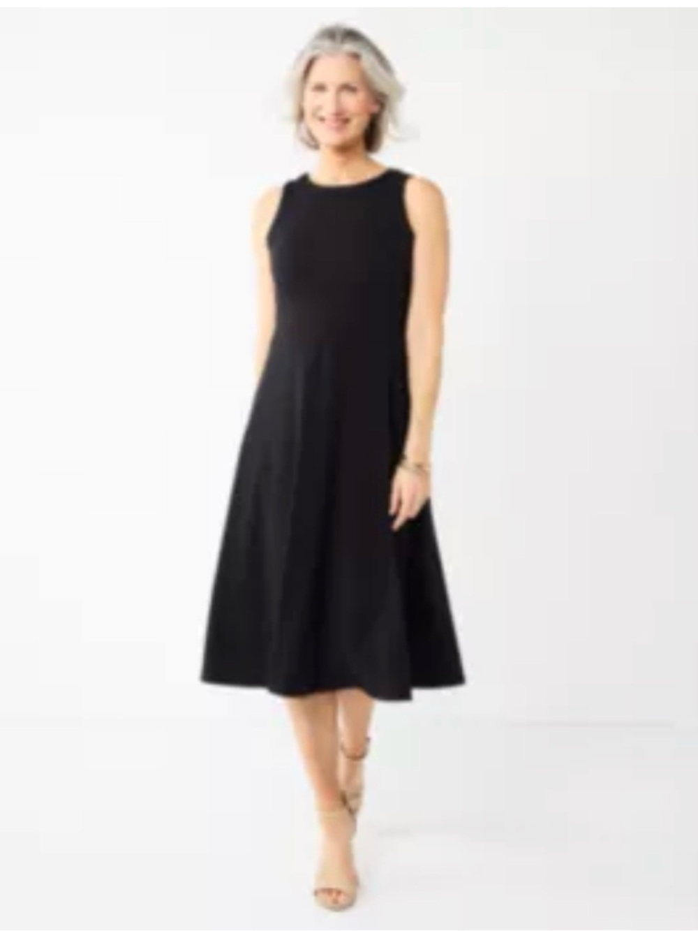 Croft and Barrow Classic Sleeveless Black A-Line Dress